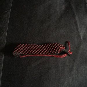 Red and black bracelet